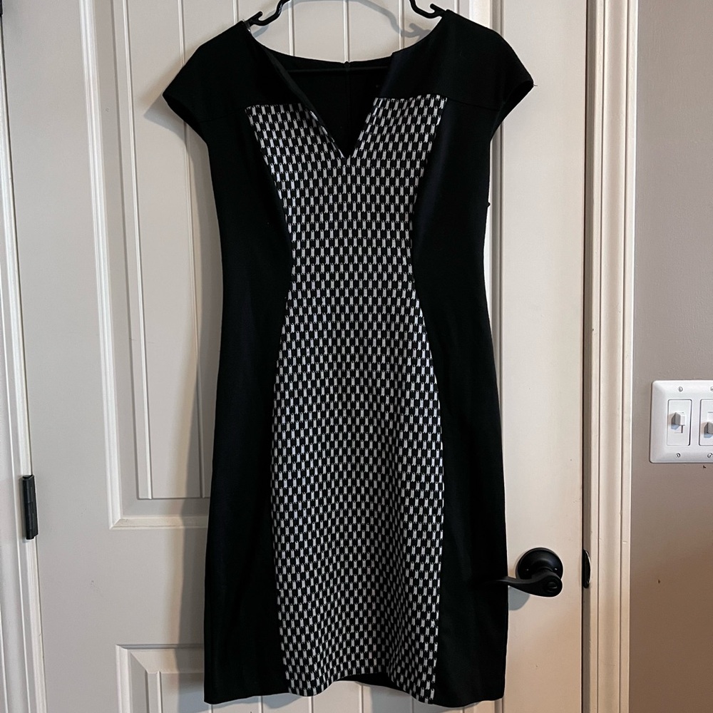 Elegant Black and White Women's Dress